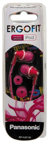 Panasonic Ergo Fit Earphones RP-HJE125E-P- Pink N/A